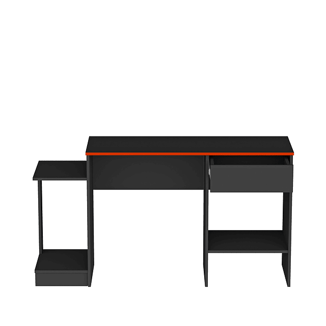 Escritorio Gamer Negro Be Rojo