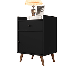 Velador Con Puerta Be Negro