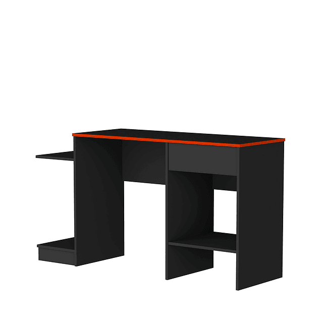 Escritorio Gamer Negro Be Rojo