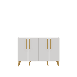 Buffet Retro Viena 4 Puertas Blanco