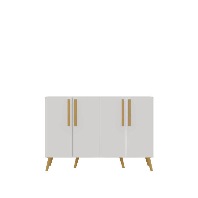 Buffet Retro Viena 4 Puertas Blanco