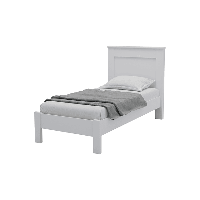 Cama 1 Plaza Munique Blanco