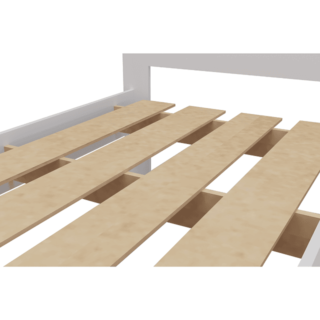 Cama 1 Plaza Munique Blanco