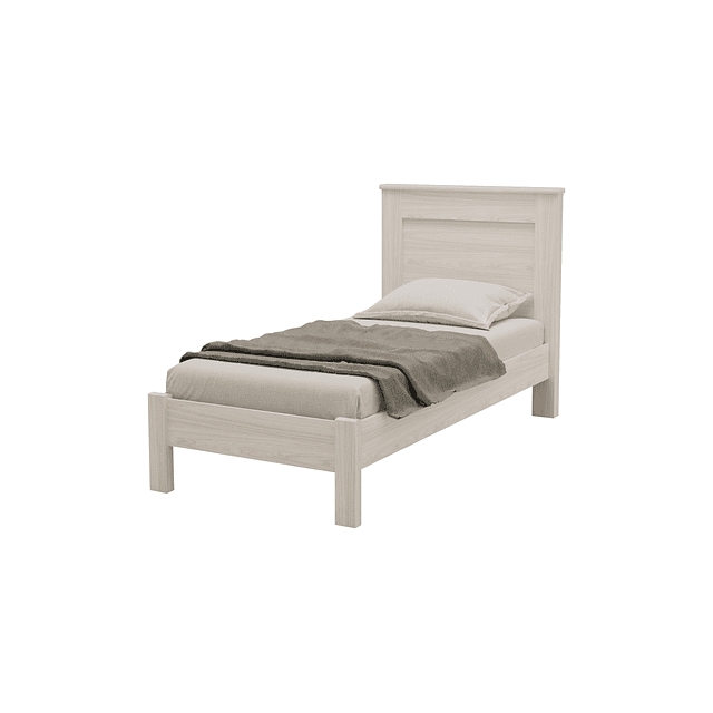Cama 1 Plaza Munique Vainilla