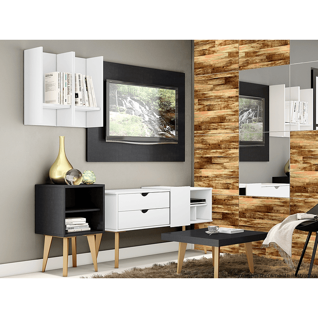 VENTA DE BODEGA - Mesa centro Nordic 600 NegroFK-510RUS-M