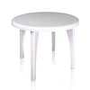 Mesa Plástico Redonda Desarmable Mariana Blanco