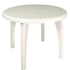 Mesa Plástico Redonda Desarmable Mariana Blanco