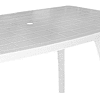 Mesa Plástico Rectangular Desarmable Mariana Blanco
