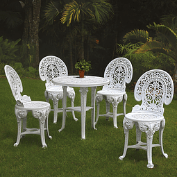 Silla Plástico Desarmable Colonial Blanco