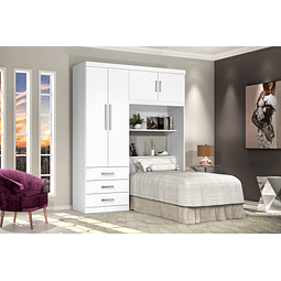 Ropero Respaldo 1 Plaza Blanco