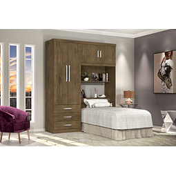 Ropero Respaldo 1 Plaza Cedro