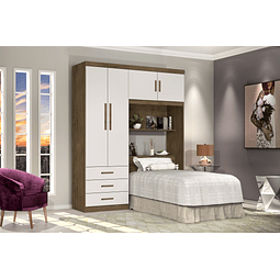 Ropero Respaldo 1 Plaza Cedro/Perla