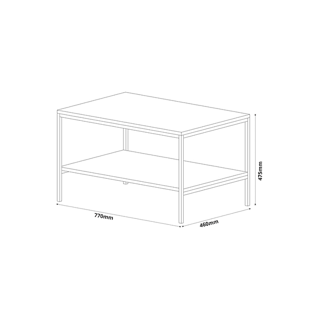 Mesa de centro Fierro 114 perla