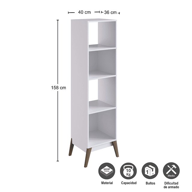 Estante Amber Paris Blanco