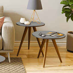 Mesa Lateral Retro Grafito 1005