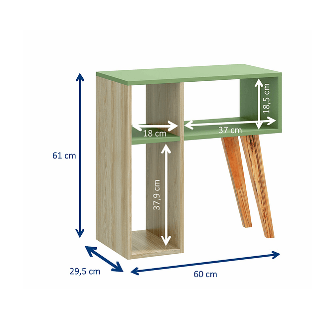 Mesa Arrimo Verde/Nature 1001 Leaves
