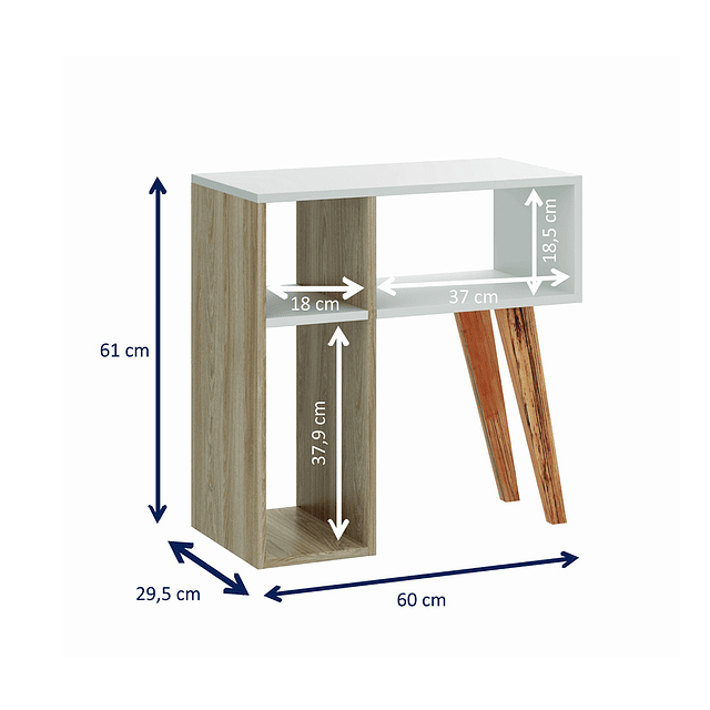 Mesa Arrimo Blanco/Nature 1001 Leaves