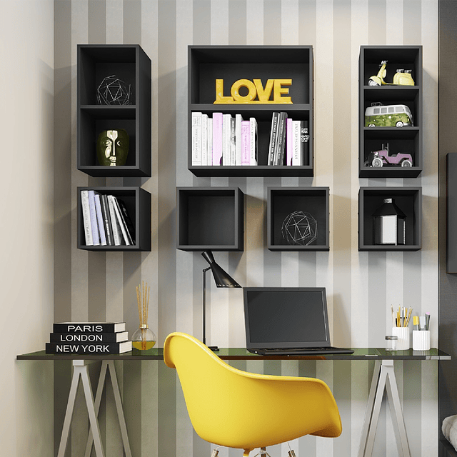 Repisa Rectangular Grafito 1010 Mov