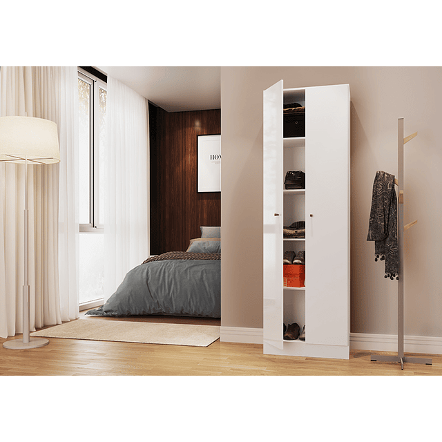 Estante Multiuso Parana 2 puertas Blanco 