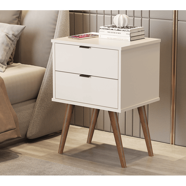 Velador Perla Luxor 2 Cajones