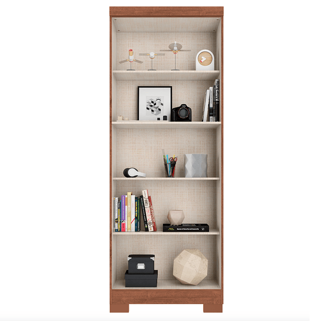 Estante Con Puertas Multiuso Café Mate Cinza