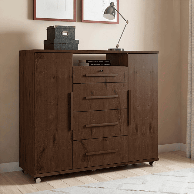 Comoda Multifuncional Café Mate Cinza