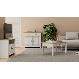 Mesa De Centro  Ludlow Blanco Miel