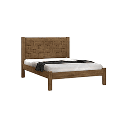 Cama 2 Plazas Layla reversible Cedro/Blanco
