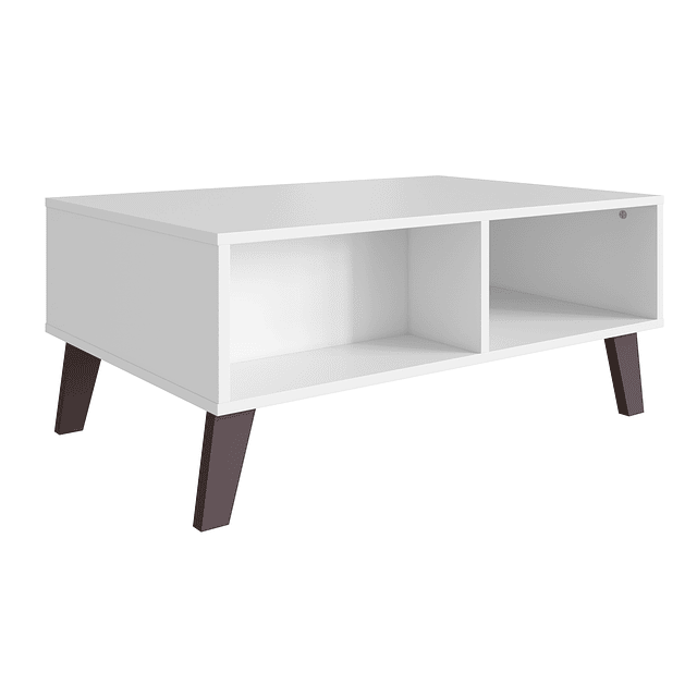 Mesa De Centro Blanco Rimini Con Cajón