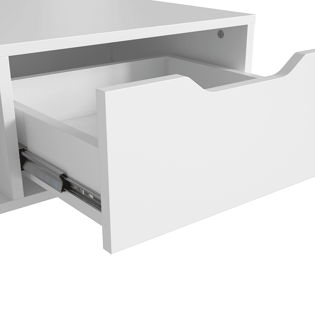 Mesa De Centro Blanco Rimini Con Cajón