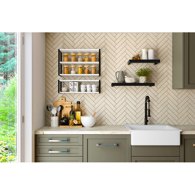 Repisa Pared Berlin2 Blanco  