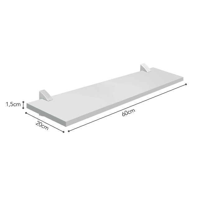 Repisas Concept60 Blanco Packx2