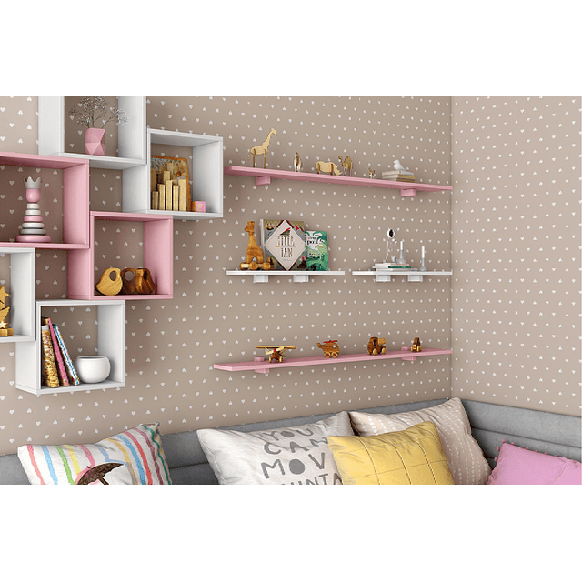 Repisas Kids 60 Rosado Packx2