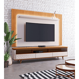 Rack Tv Stand Arc 14233 1.8 Blanco/Caramelo