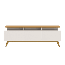 Rack Tv Stand Classic Plus 11333 Cajones Blanco/Caramelo 