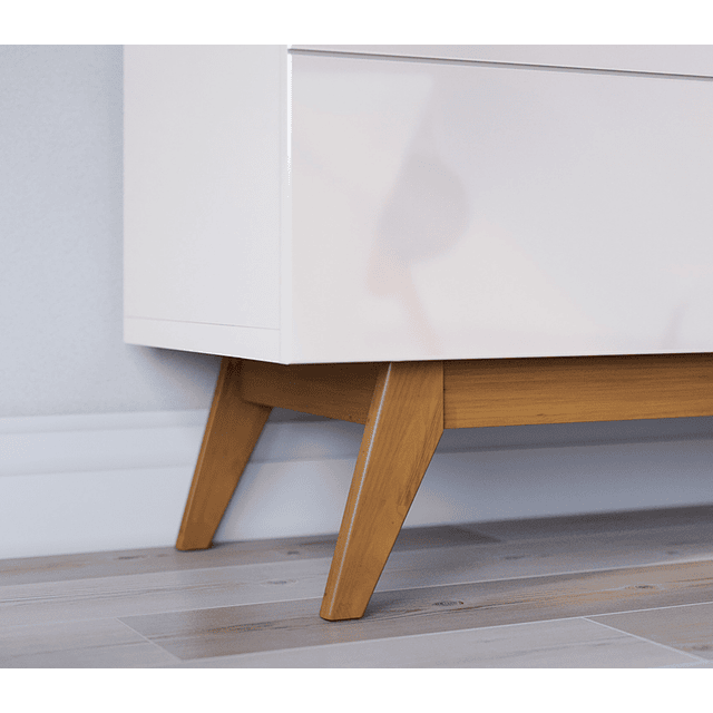 Rack Tv Stand Classic 12233 1.4 Cajones Blanco/Caramelo