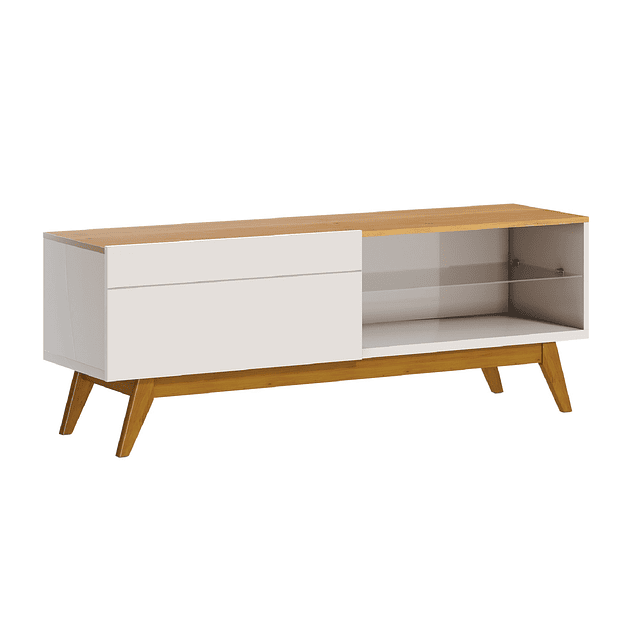 Rack Tv Stand Classic 12633 1.4 Cajon Blanco/Caramelo 