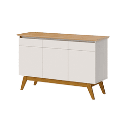 Buffet Classic 66833 1.25 Puertas Blanco/Caramelo 