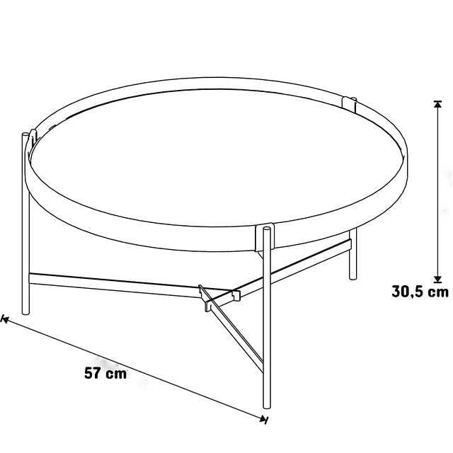 Mesa Centro Aqua Cooper 0.57