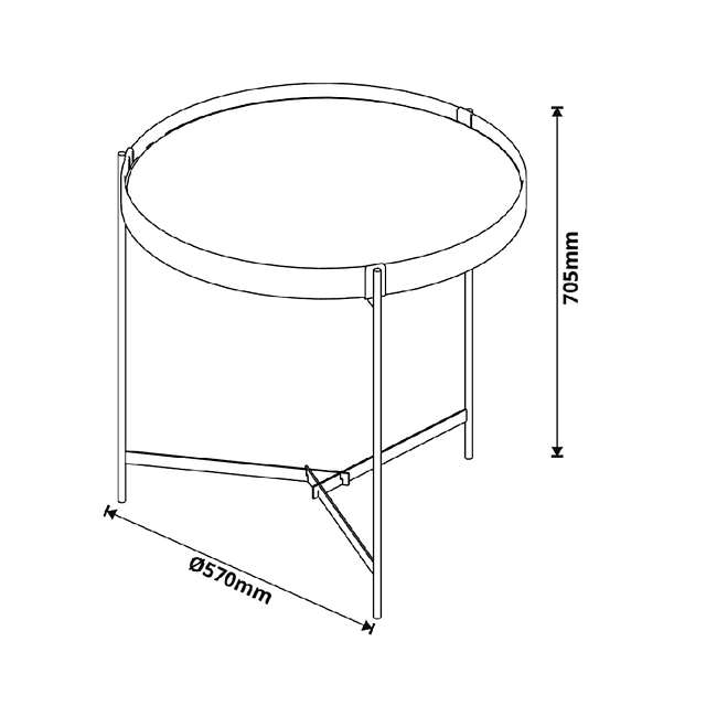 Mesa Lateral Aqua Cooper 0.57