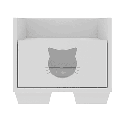 Cama Gatito Blanca Petscool Con Cajón