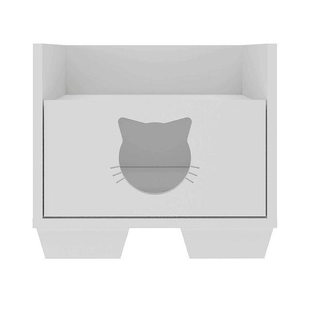 Cama Gatito Blanca Petscool Con Cajón