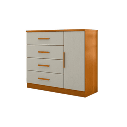Comoda Con Puerta Arena Caramelo