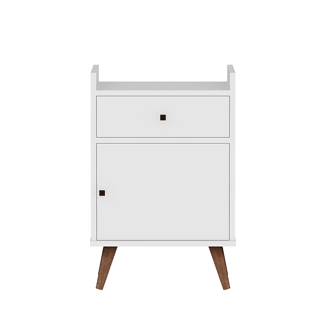 Velador Con Puerta Be Blanco