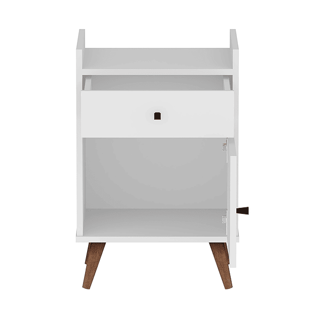 Velador Con Puerta Be Blanco