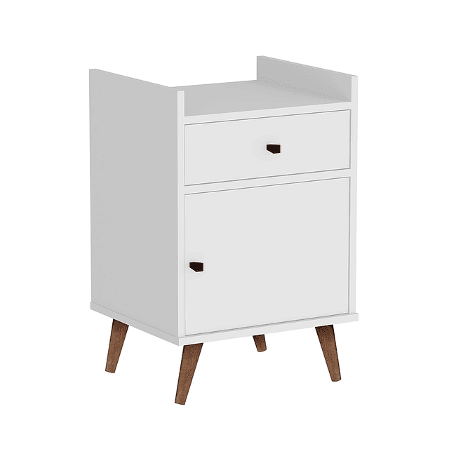 Velador Con Puerta Be Blanco