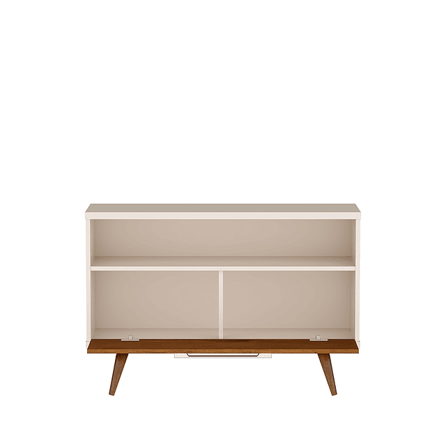 Combo Rack Tv Be Perla Caramelo + Mesa Lateral Alta Be Perla