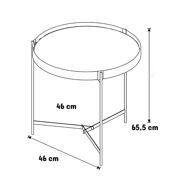 Combo Mesa Lateral Aqua Cooper 0.46 + Mesa Centro Aqua Cooper 0.71