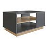 Combo Rack Buffet Be Canela + Mesa De Centro Grafito Miel Livorno 