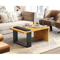 Mesa de centro boho caramelo negro